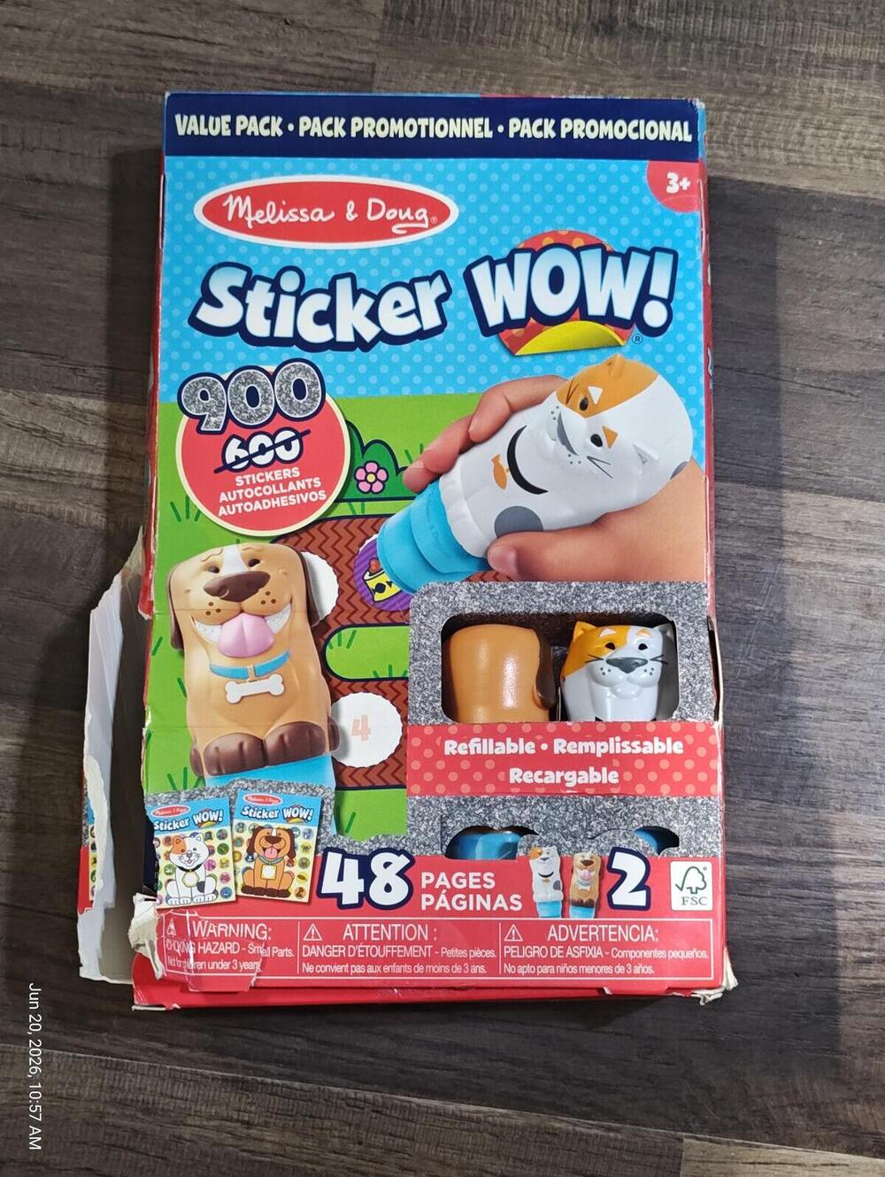 Melissa & Doug Sticker WOW Pets Activity Set Value 900 Stickers 48 Pages